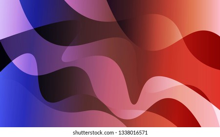 Abstract Waves. Futuristic Technology Style Background. For Elegant Pattern Cover Book. Vector Illustration with Color Gradient.