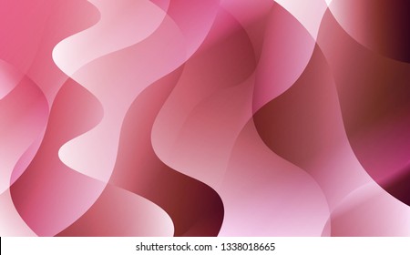Abstract Waves. Futuristic Technology Style Background. For Design Flyer, Banner, Landing Page. Vector Illustration with Color Gradient