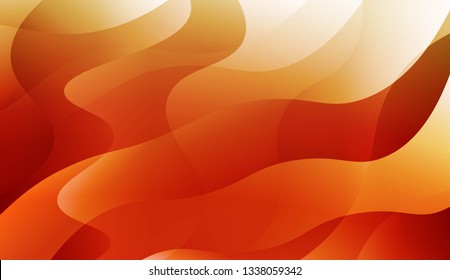Abstract Waves. Futuristic Technology Style Background. For Design Flyer, Banner, Landing Page. Vector Illustration with Color Gradient