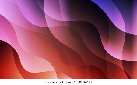 Abstract Waves. Futuristic Technology Style Background. For Design Flyer, Banner, Landing Page. Vector Illustration with Color Gradient