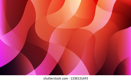 Abstract Waves. Futuristic Technology Style Background. For Elegant Pattern Cover Book. Vector Illustration with Color Gradient.