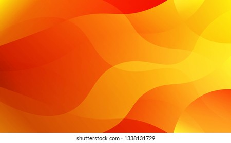 Abstract Waves. Futuristic Technology Style Background. For Design Flyer, Banner, Landing Page. Vector Illustration with Color Gradient