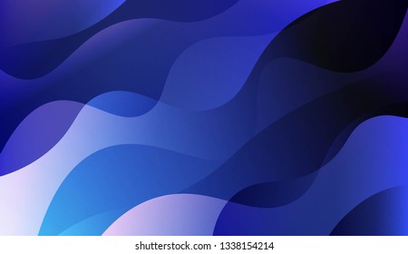 Abstract Waves. Futuristic Technology Style Background. For Elegant Pattern Cover Book. Vector Illustration with Color Gradient.