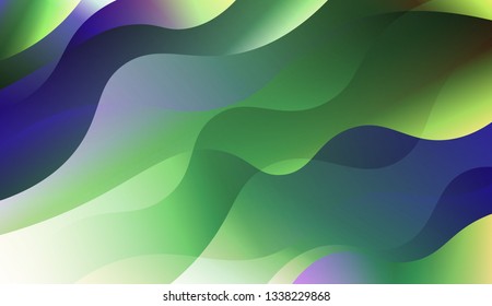 Abstract Waves. Futuristic Technology Style Background. For Template Cell Phone Backgrounds. Vector Illustration with Color Gradient.