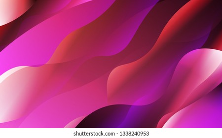 Abstract Waves. Futuristic Technology Style Background. For Your Design Wallpapers Presentation. Vector Illustration with Color Gradient.