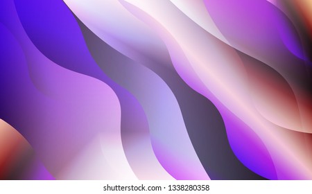 Abstract Waves. Futuristic Technology Style Background. For Template Cell Phone Backgrounds. Vector Illustration with Color Gradient.