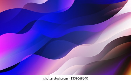 Abstract Waves. Futuristic Technology Style Background. For Your Design Wallpapers Presentation. Vector Illustration with Color Gradient.