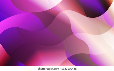 Abstract Waves. Futuristic Technology Style Background. For Your Design Wallpapers Presentation. Vector Illustration with Color Gradient.
