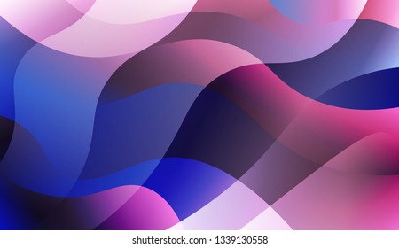Abstract Waves. Futuristic Technology Style Background. For Template Cell Phone Backgrounds. Vector Illustration with Color Gradient.