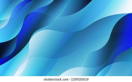 Abstract Waves. Futuristic Technology Style Background. For Template Cell Phone Backgrounds. Vector Illustration with Color Gradient.