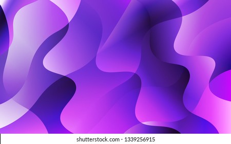 Abstract Waves. Futuristic Technology Style Background. For Template Cell Phone Backgrounds. Vector Illustration with Color Gradient.