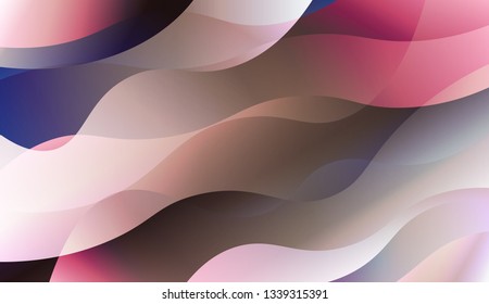 Abstract Waves. Futuristic Technology Style Background. Design For Cover Page, Poster, Banner Of Websites. Vector Illustration with Color Gradient.