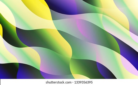 Abstract Waves. Futuristic Technology Style Background. Design For Cover Page, Poster, Banner Of Websites. Vector Illustration with Color Gradient.
