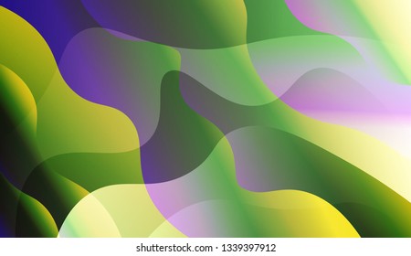 Abstract Waves. Futuristic Technology Style Background. Design For Cover Page, Poster, Banner Of Websites. Vector Illustration with Color Gradient.