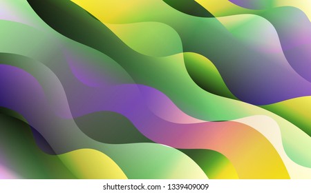 Abstract Waves. Futuristic Technology Style Background. Design For Cover Page, Poster, Banner Of Websites. Vector Illustration with Color Gradient.