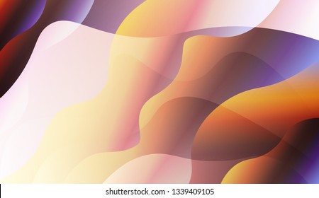 Abstract Waves. Futuristic Technology Style Background. Design For Cover Page, Poster, Banner Of Websites. Vector Illustration with Color Gradient.