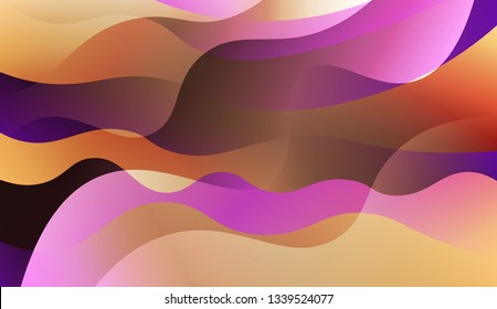Abstract Waves. Futuristic Technology Style Background. Design For Cover Page, Poster, Banner Of Websites. Vector Illustration with Color Gradient.