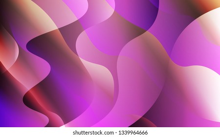 Abstract Waves. Futuristic Technology Style Background. For Your Design Wallpapers Presentation. Vector Illustration with Color Gradient.