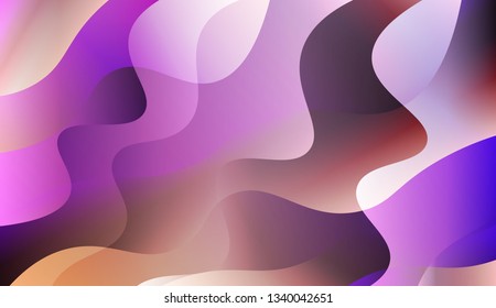 Abstract Waves. Futuristic Technology Style Background. For Your Design Wallpapers Presentation. Vector Illustration with Color Gradient.