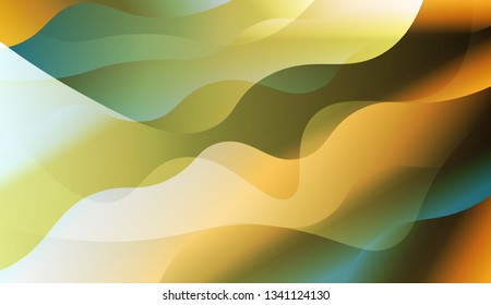 Abstract Waves. Futuristic Technology Style Background. Design For Cover Page, Poster, Banner Of Websites. Vector Illustration with Color Gradient.