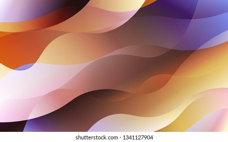 Abstract Waves. Futuristic Technology Style Background. Design For Cover Page, Poster, Banner Of Websites. Vector Illustration with Color Gradient.