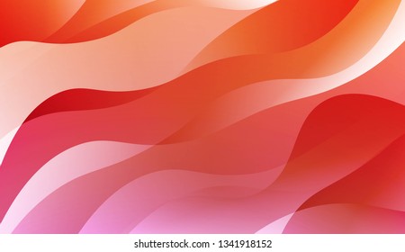 Abstract Waves. Futuristic Technology Style Background. For Elegant Pattern Cover Book. Vector Illustration with Color Gradient.