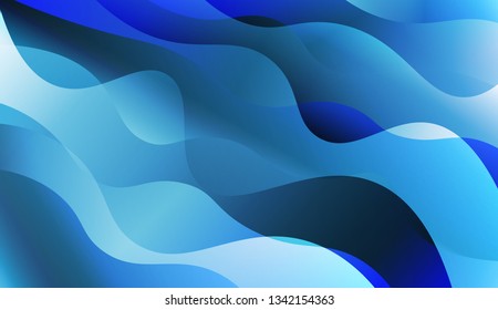 Abstract Waves. Futuristic Technology Style Background. For Template Cell Phone Backgrounds. Vector Illustration with Color Gradient.