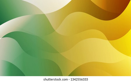 Abstract Waves. Futuristic Technology Style Background. For Design Flyer, Banner, Landing Page. Vector Illustration with Color Gradient