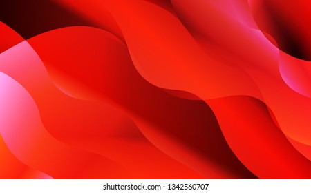 Abstract Waves. Futuristic Technology Style Background. For Template Cell Phone Backgrounds. Vector Illustration with Color Gradient.