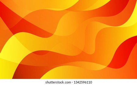 Abstract Waves. Futuristic Technology Style Background. For Design Flyer, Banner, Landing Page. Vector Illustration with Color Gradient