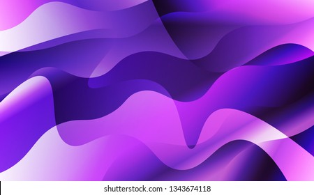 Abstract Waves. Futuristic Technology Style Background. For Template Cell Phone Backgrounds. Vector Illustration with Color Gradient.