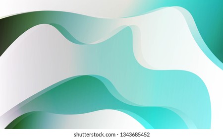 Abstract Waves. Futuristic Technology Style Background. For Cover Page, Landing Page, Banner. Vector Illustration.