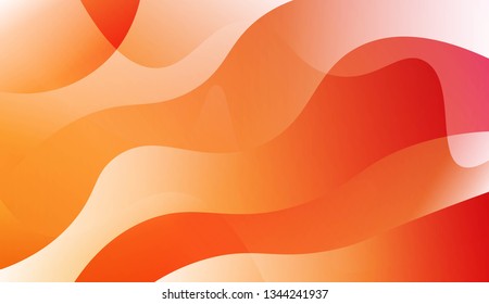 Abstract Waves. Futuristic Technology Style Background. For Design Flyer, Banner, Landing Page. Vector Illustration with Color Gradient