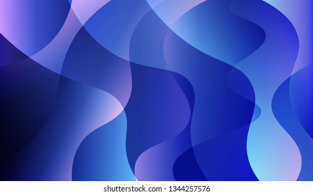 Abstract Waves. Futuristic Technology Style Background. For Elegant Pattern Cover Book. Vector Illustration with Color Gradient.