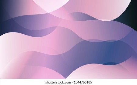 Abstract Waves. Futuristic Technology Style Background. For Design Flyer, Banner, Landing Page. Vector Illustration with Color Gradient