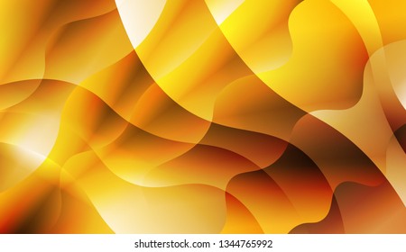 Abstract Waves. Futuristic Technology Style Background. For Your Design Wallpapers Presentation. Vector Illustration with Color Gradient.