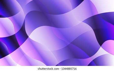 Abstract Waves. Futuristic Technology Style Background. For Your Design Wallpapers Presentation. Vector Illustration with Color Gradient.