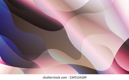 Abstract Waves. Futuristic Technology Style Background. Design For Cover Page, Poster, Banner Of Websites. Vector Illustration with Color Gradient.