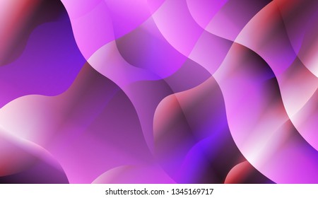Abstract Waves. Futuristic Technology Style Background. Design For Cover Page, Poster, Banner Of Websites. Vector Illustration with Color Gradient.