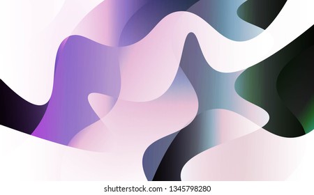 Abstract Waves. Futuristic Technology Style Background. For Cover Page, Landing Page, Banner. Vector Illustration.