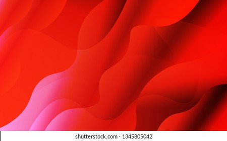 Abstract Waves. Futuristic Technology Style Background. For Your Design Wallpapers Presentation. Vector Illustration with Color Gradient.