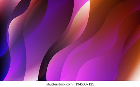 Abstract Waves. Futuristic Technology Style Background. For Template Cell Phone Backgrounds. Vector Illustration with Color Gradient.
