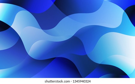 Abstract Waves. Futuristic Technology Style Background. For Template Cell Phone Backgrounds. Vector Illustration with Color Gradient.