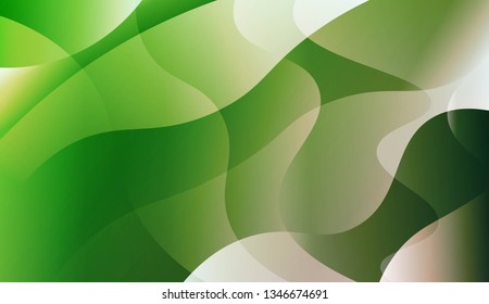 Abstract Waves. Futuristic Technology Style Background. For Design Flyer, Banner, Landing Page. Vector Illustration with Color Gradient