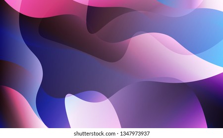 Abstract Waves. Futuristic Technology Style Background. For Your Design Wallpapers Presentation. Vector Illustration with Color Gradient.
