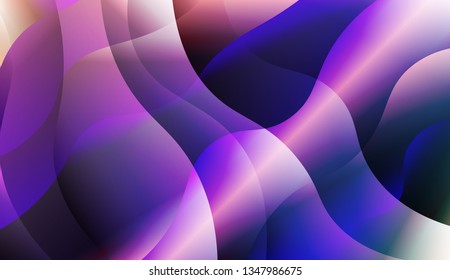 Abstract Waves. Futuristic Technology Style Background. For Template Cell Phone Backgrounds. Vector Illustration with Color Gradient.