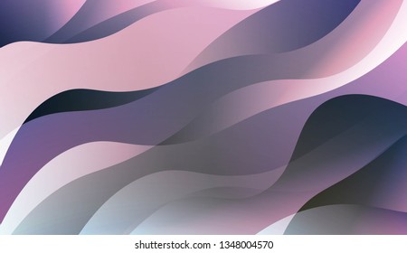 Abstract Waves. Futuristic Technology Style Background. For Design Flyer, Banner, Landing Page. Vector Illustration with Color Gradient