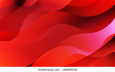 Abstract Waves. Futuristic Technology Style Background. For Your Design Wallpapers Presentation. Vector Illustration with Color Gradient.