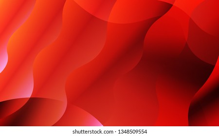 Abstract Waves. Futuristic Technology Style Background. For Your Design Wallpapers Presentation. Vector Illustration with Color Gradient.