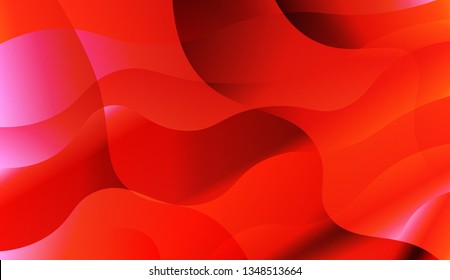 Abstract Waves. Futuristic Technology Style Background. For Template Cell Phone Backgrounds. Vector Illustration with Color Gradient.